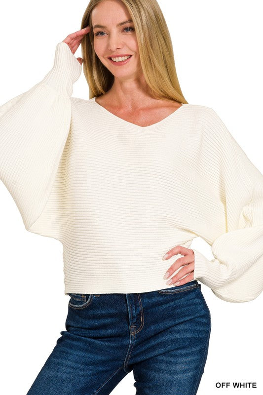 Balloon Sleeve Sweater