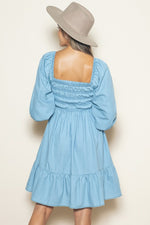 Denim Smocked Dress