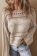 Hollow Out Cropped Sweater