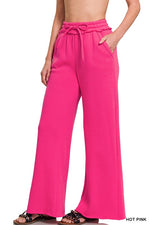 Fleece Wide Leg Sweatpants