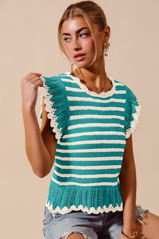 Sugar Stripe Top