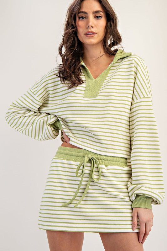 Sweet Stripe Breeze Skort