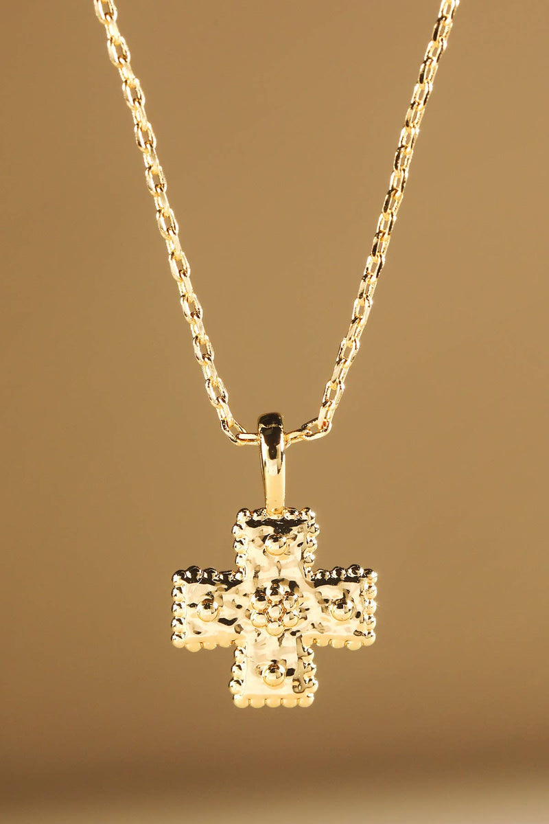 Cross Charm Necklace Set