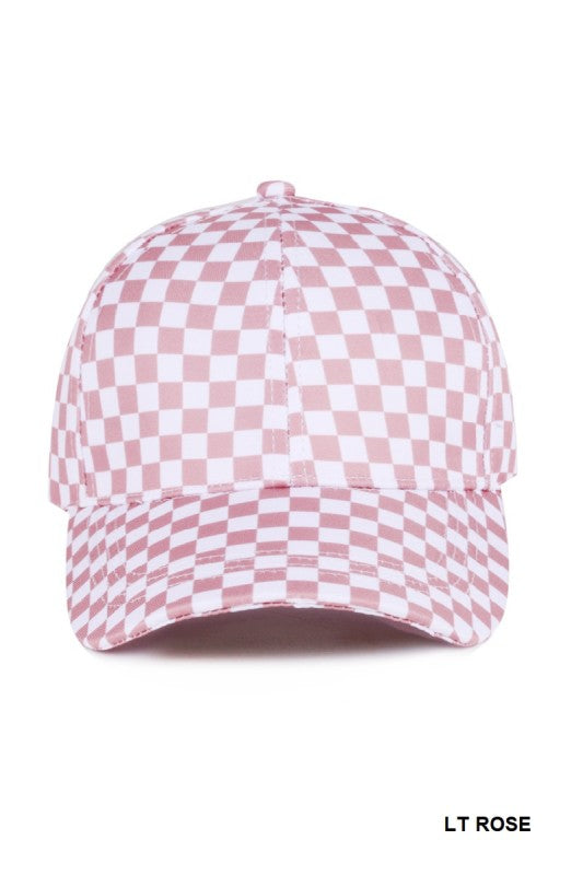 Gingham Baseball Hat