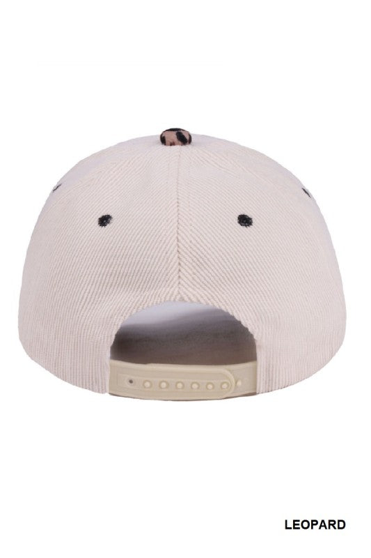 Two Tone Corduroy Hat