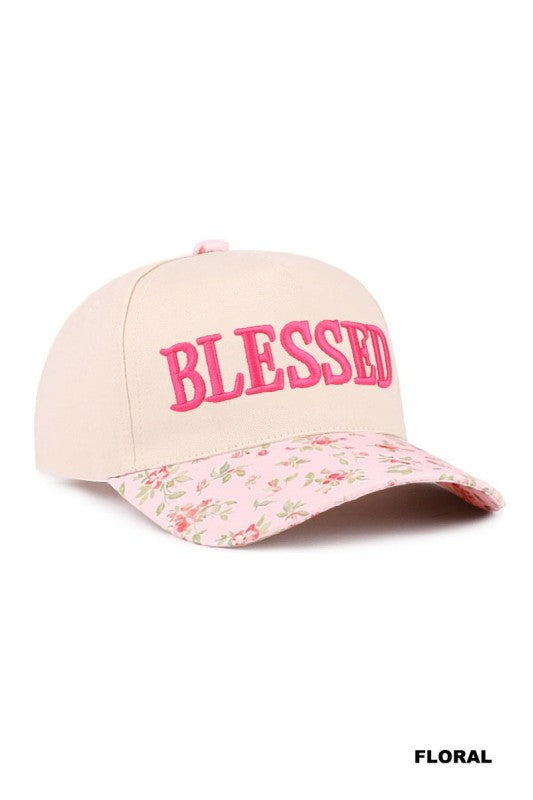 Floral Blessed Hat – Ella Mae's Boutique