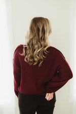 Exposed V Neck Pullover