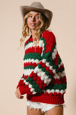 Textured Festive Sweater