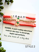 Teacher Bracelet Stack
