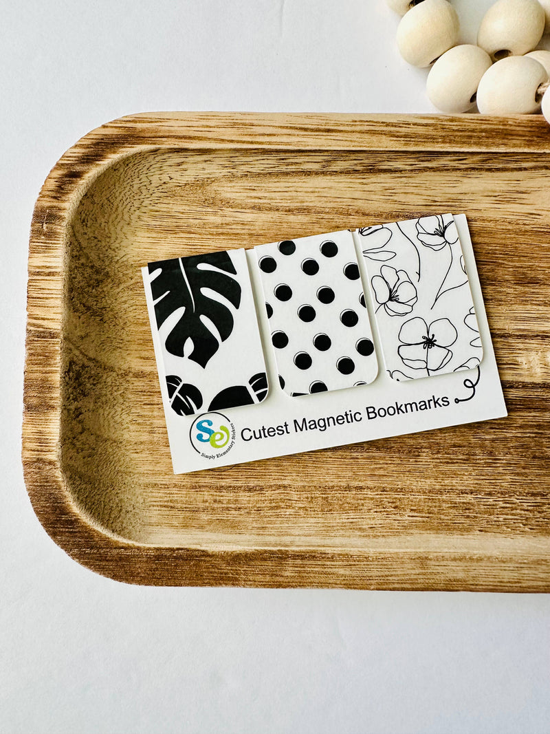 Monstera Leaf Magnetic Bookmark Set