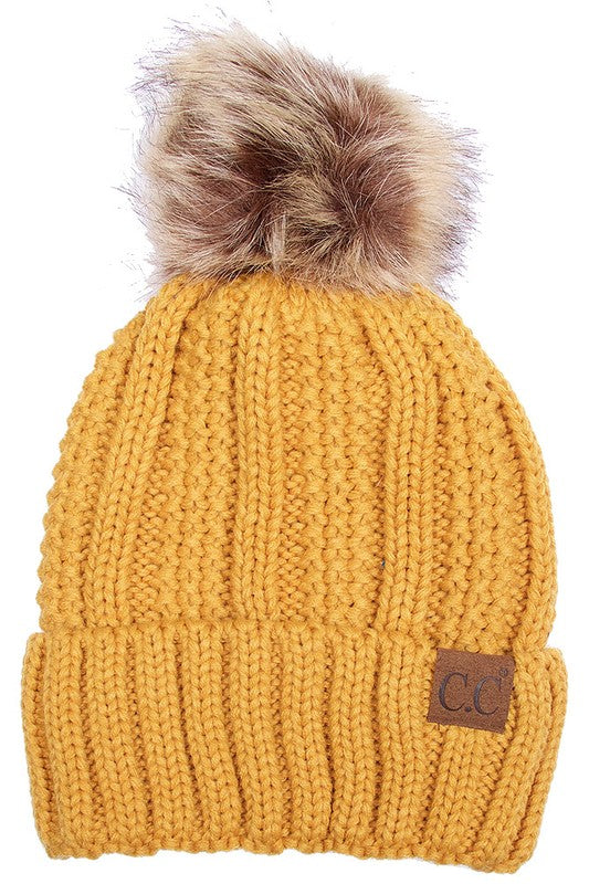 Knitted Fleece Lined Hat