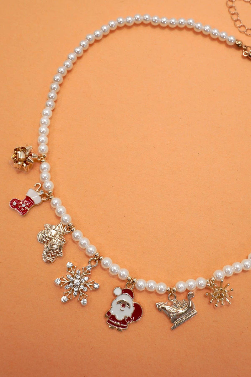 Pearl Christmas Necklace