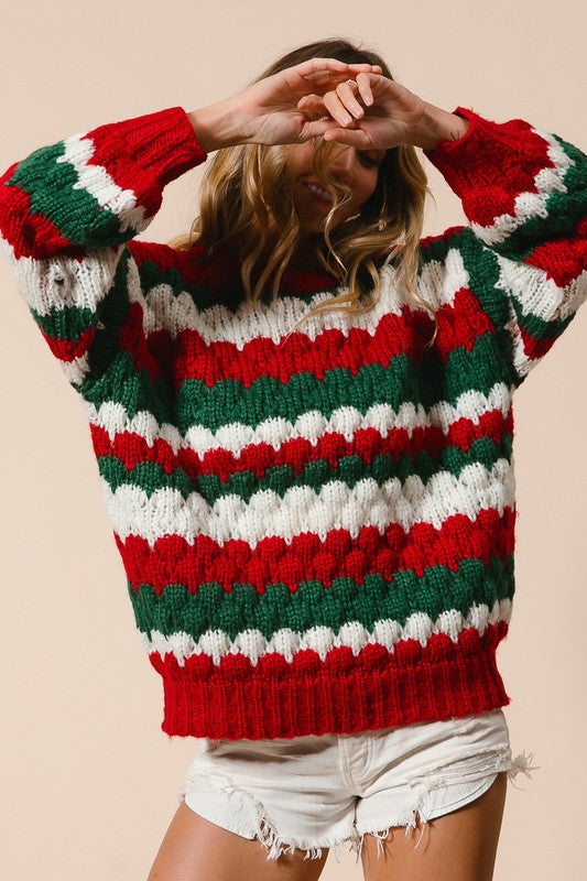 Textured Festive Sweater