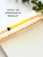 Wood Beaded Teacher Bracelet Stack