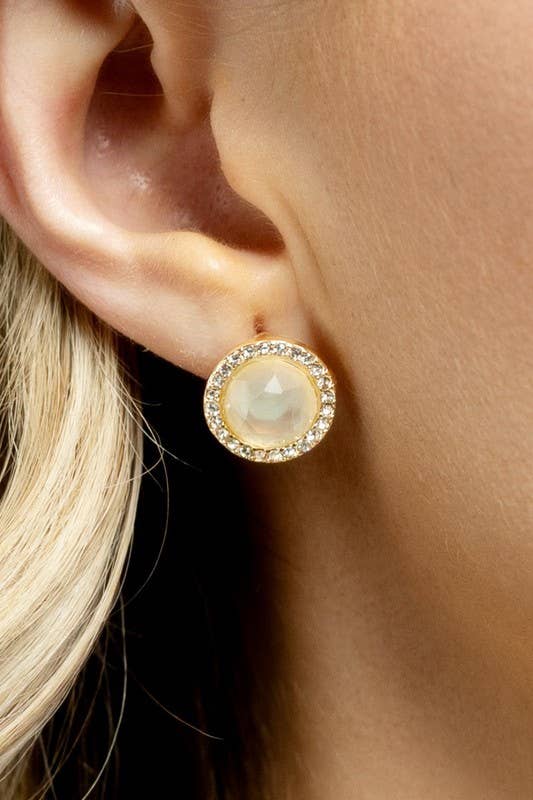 Round Rhinestone Studs