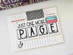 Just One More Page - Magnetic Bookmark