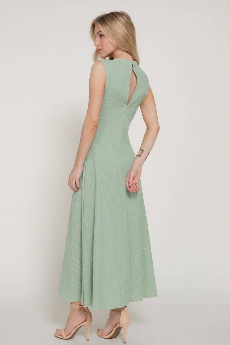Sleeveless High Neck Dress – Ella Mae's Boutique