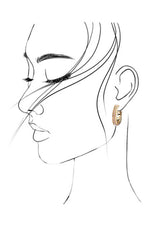 Pearl Studded Hoops