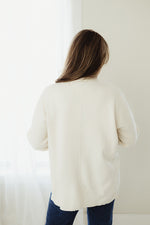 Mock Neck Seam Sweater