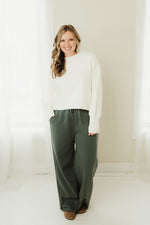 Fleece Wide Leg Sweatpants