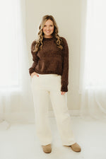 Chenille Crop Sweater