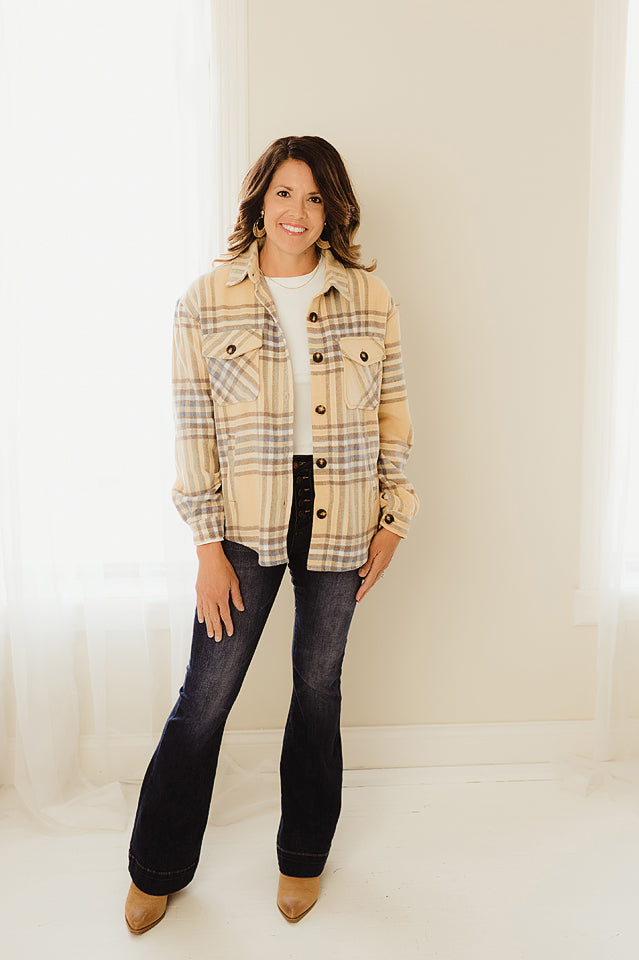 Wool Blend Plaid