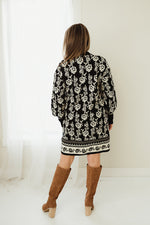 Floral Jacquard Sweater Dress