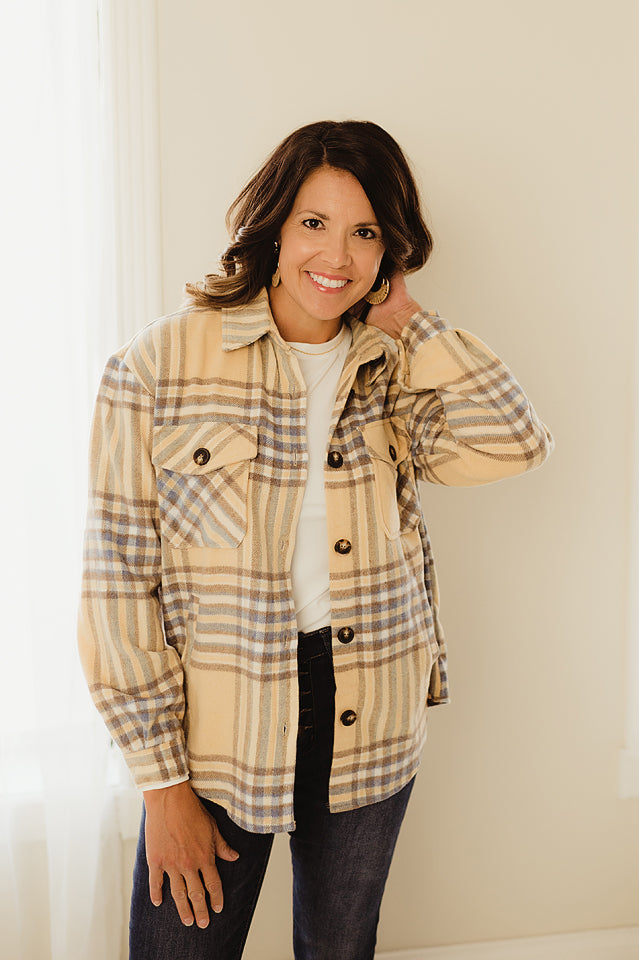 Wool Blend Plaid