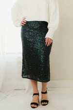 Sequin Midi Skirt