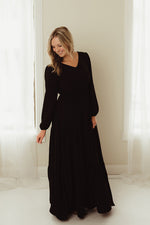 Solid Tiered Maxi