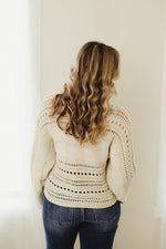 Hollow Out Cropped Sweater