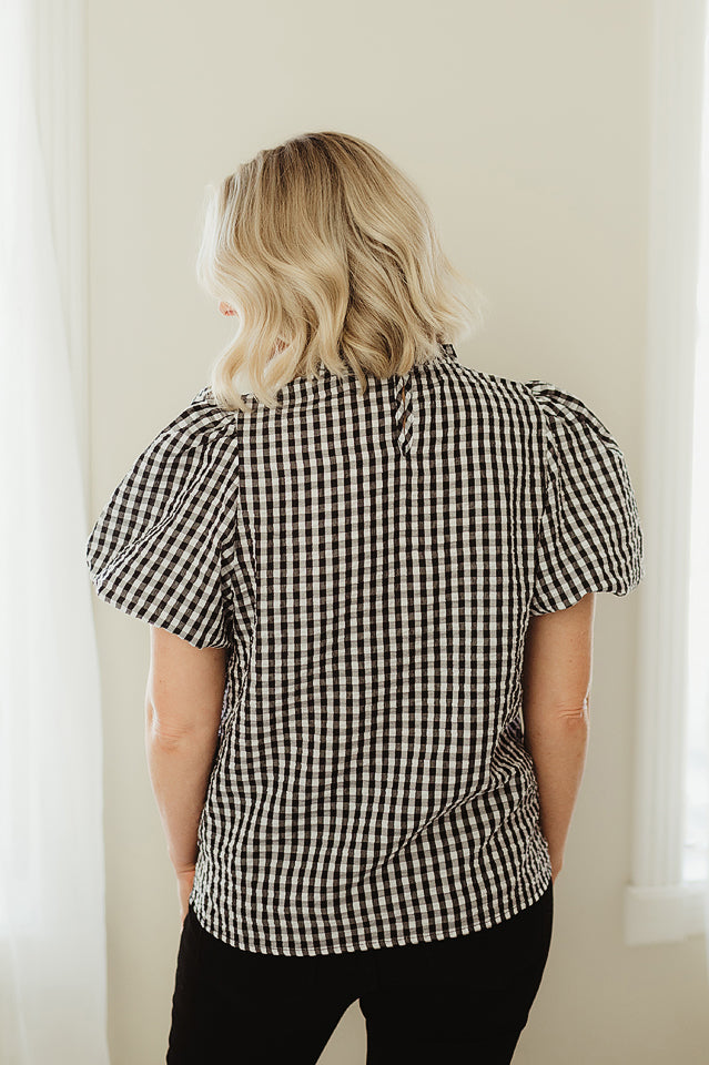 Gingham Check Top