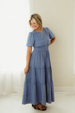 Pintuck Maxi Dress