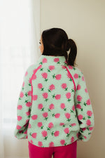 Floral Fleece Zip Up