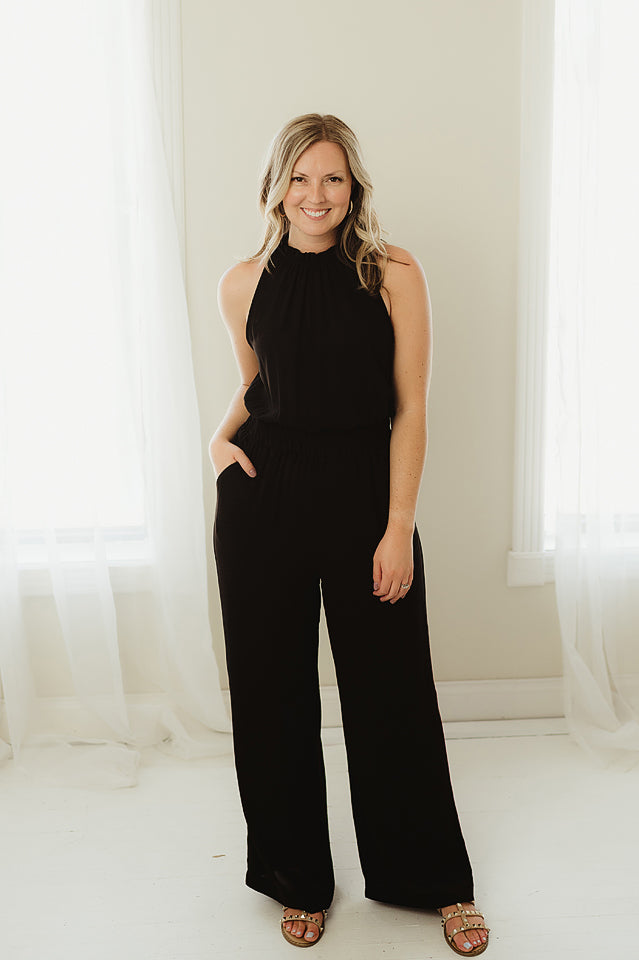 Halter Mock Jumpsuit