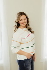 Colorblock Striped Sweater