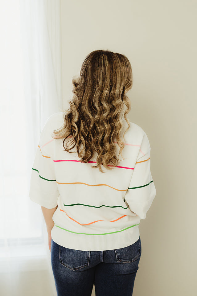 Colorblock Striped Sweater