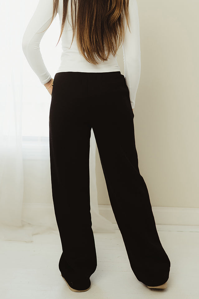 Cozy Fleece Wide Leg Sweatpants