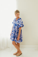 Two Tone Floral Dress