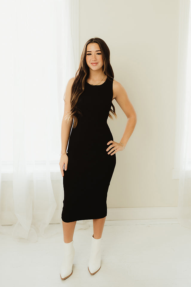 Ribbed Knit Tank Dress