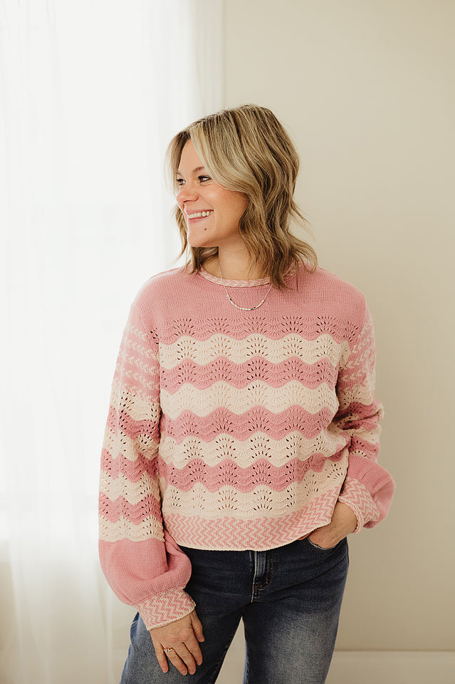 Wavy Chic Sweater