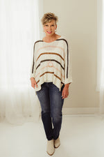 Casual Stripe Knitted Sweater