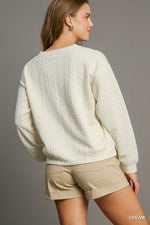 Jacquard Pullover Top