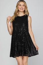 Flounce Sequin Dress