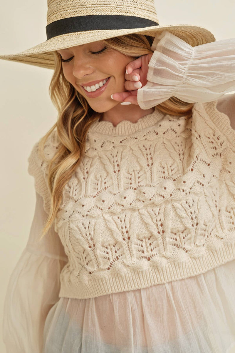 Luxe Layer Crochet Top