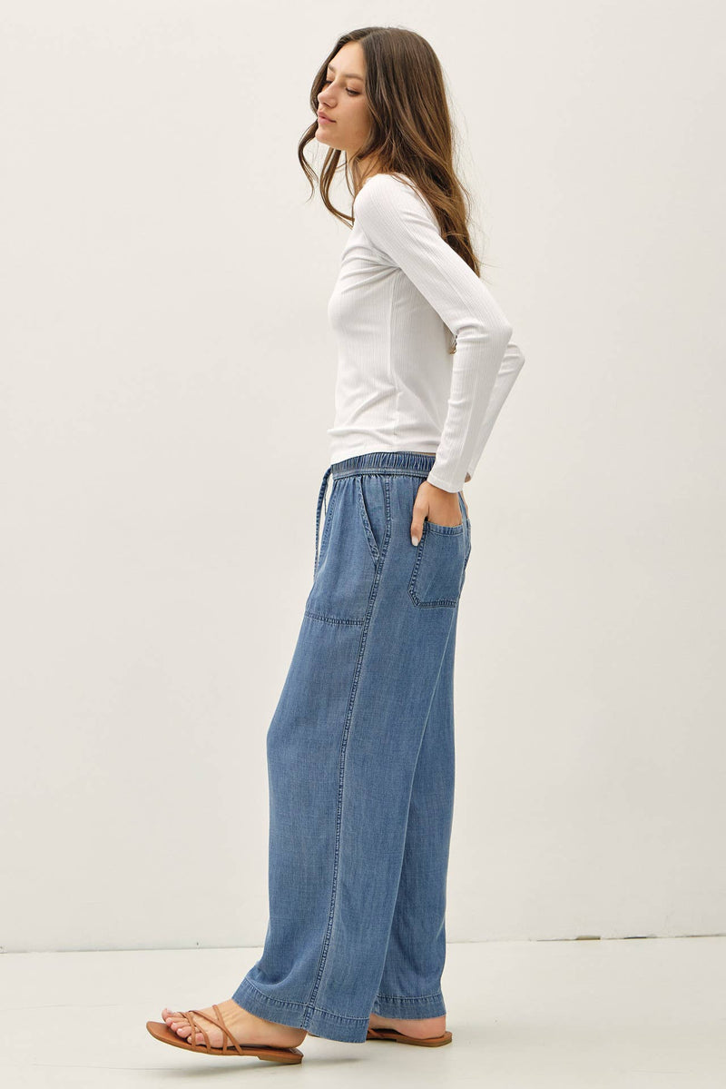 Weekend Chambray Pant – Ella Mae's Boutique