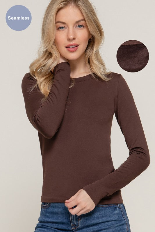 Fur Lined Seamless Top