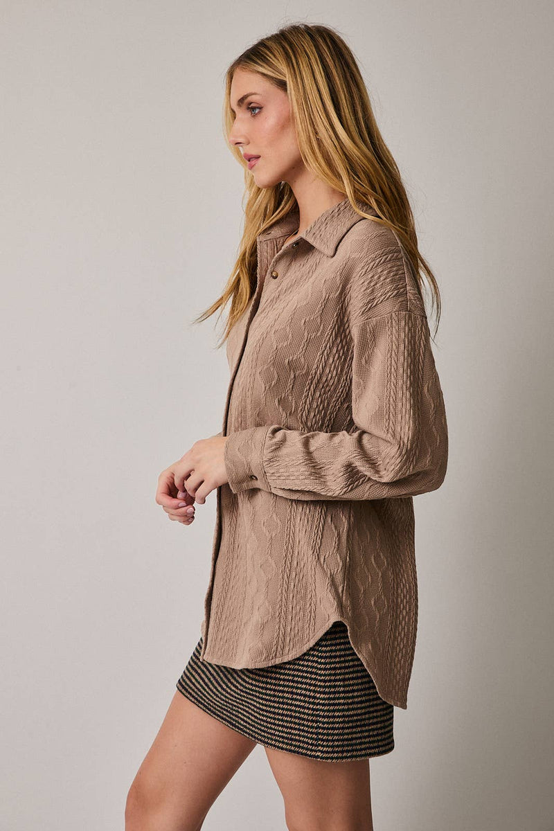 Cable Comfort Button Up {Restock Coming}
