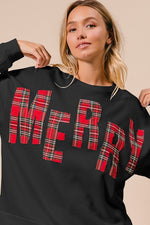 Plaid Merry Pullover