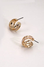 Mini Pearl Hoops